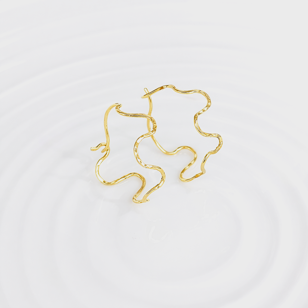 Boucles d'oreilles créoles serpent