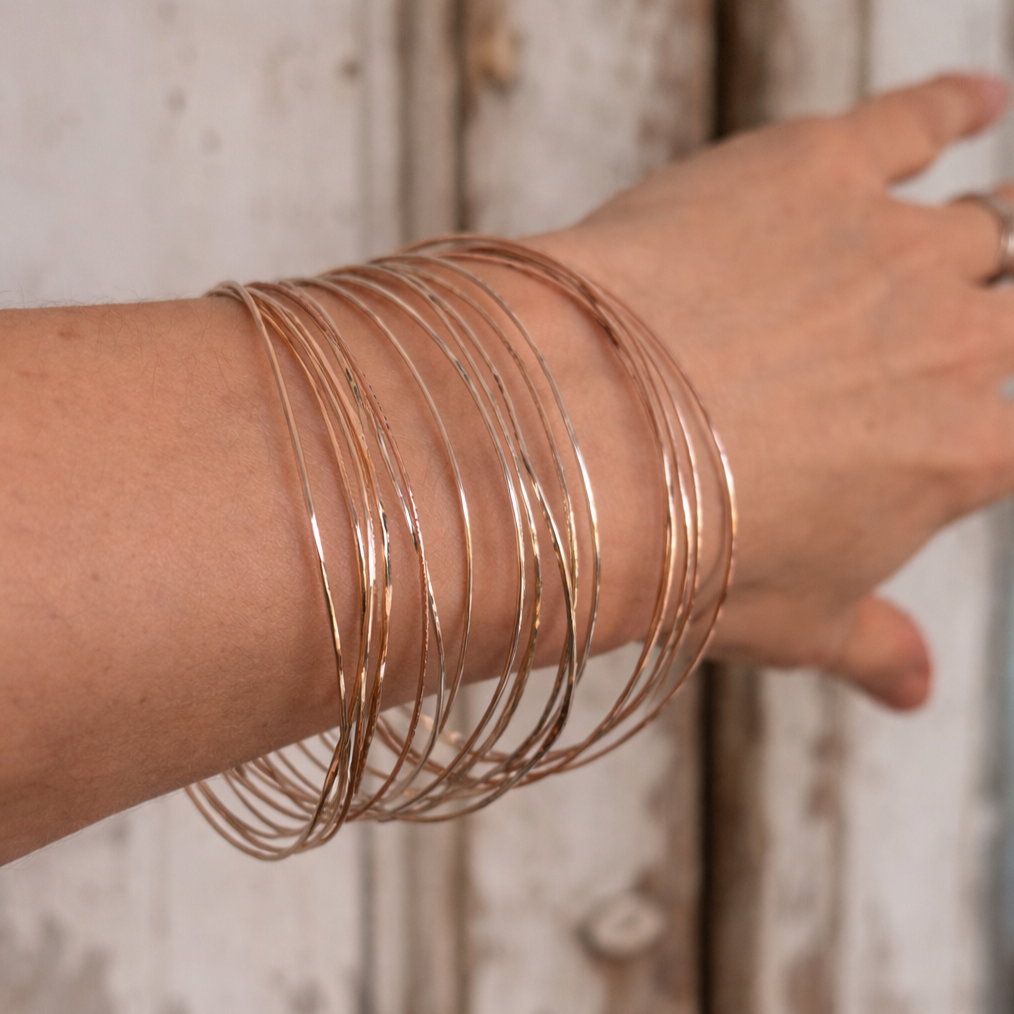 Bracelet semainier texturé 3 couleurs