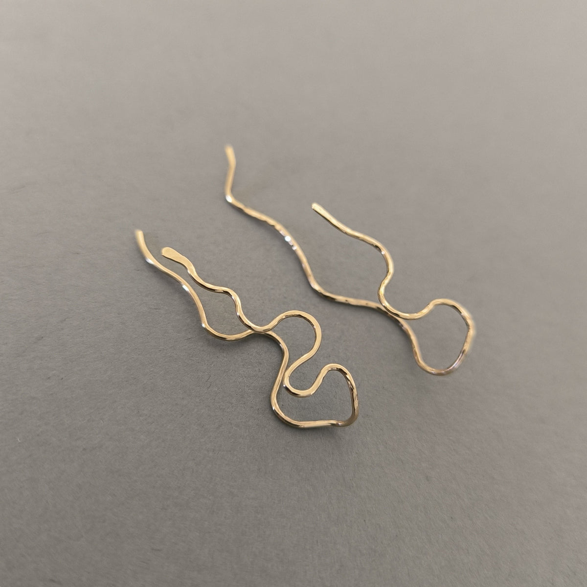 Boucles d'oreilles pendantes serpent