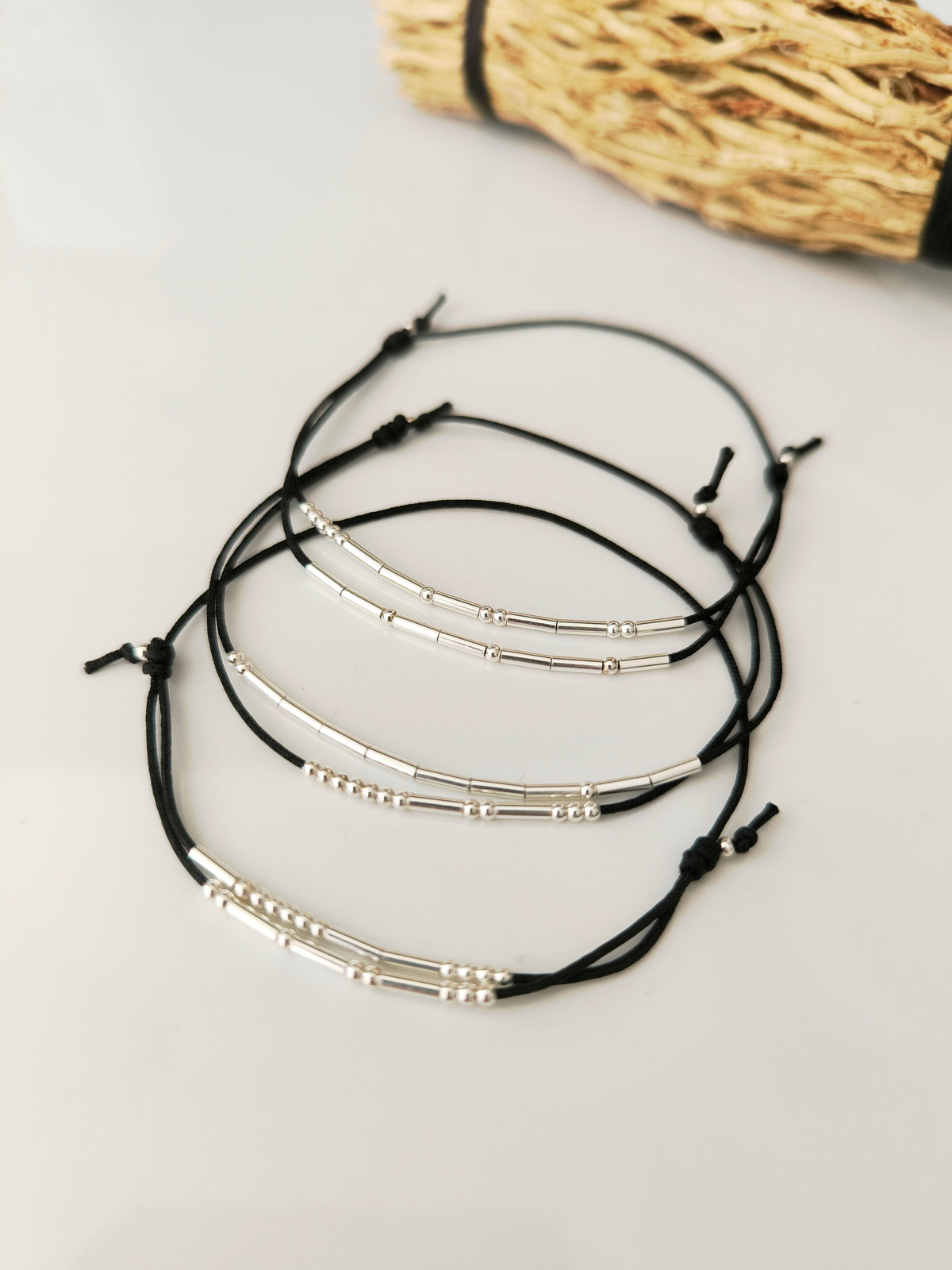 Bracelet prénoms en code Morse