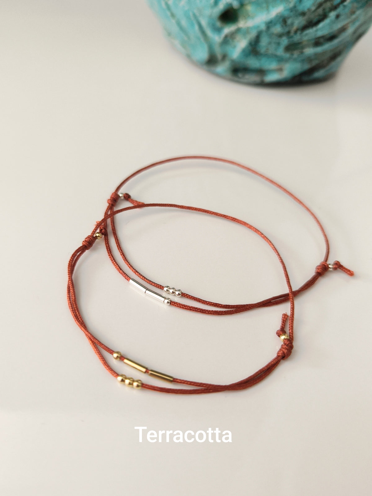 Bracelet initiales en code Morse
