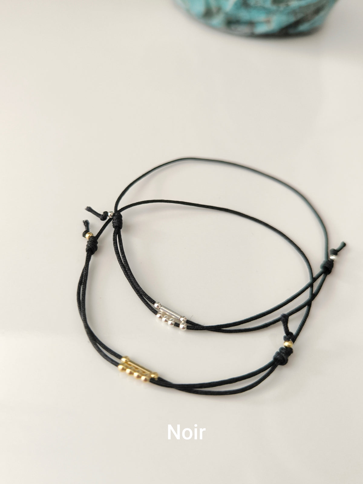 Bracelet initiales en code Morse