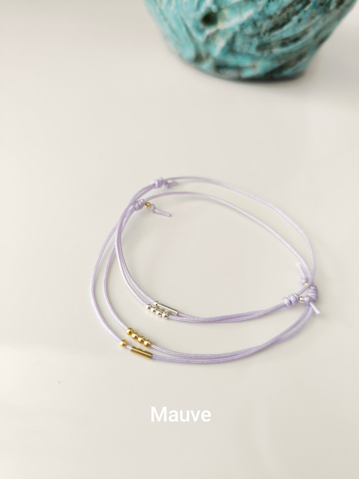 Bracelet initiales en code Morse