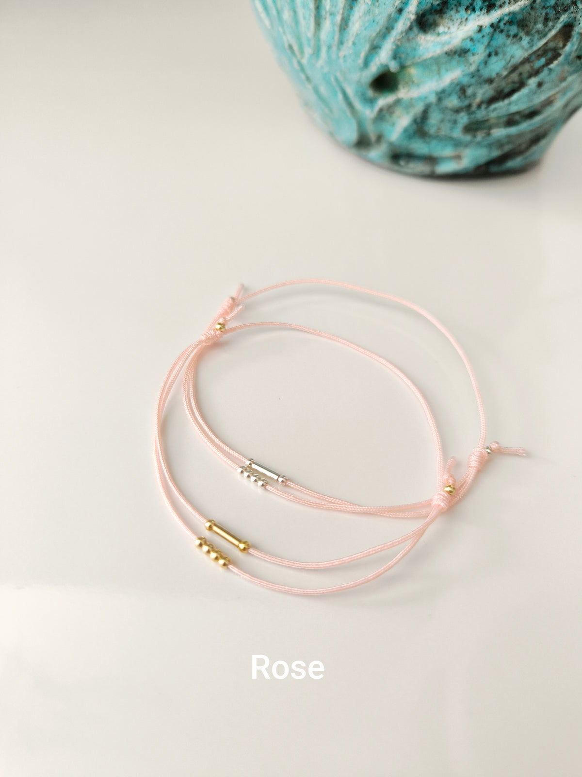 Bracelet initiales en code Morse