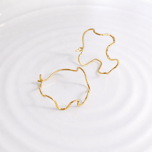 Boucles d'oreilles créoles serpent