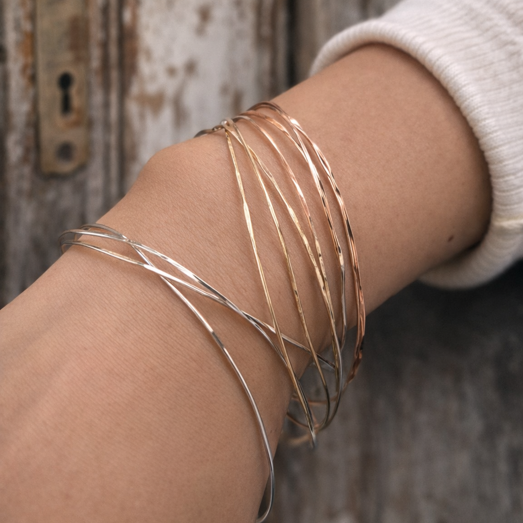 Bracelet semainier texturé 3 couleurs